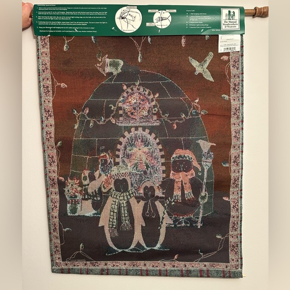 The Manual Woodworkers & Weavers Lighted Christmas Wall Hanging Tapestry - Picture 5 of 6